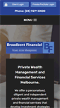 Mobile Screenshot of broadbentfinancial.com.au